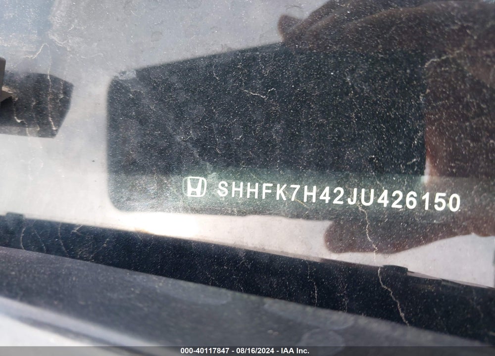 2018 HONDA CIVIC SPORT VIN: SHHFK7H42JU426150