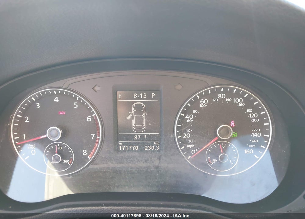 2013 VOLKSWAGEN PASSAT 2.5L SE VIN: 1VWBH7A34DC001592