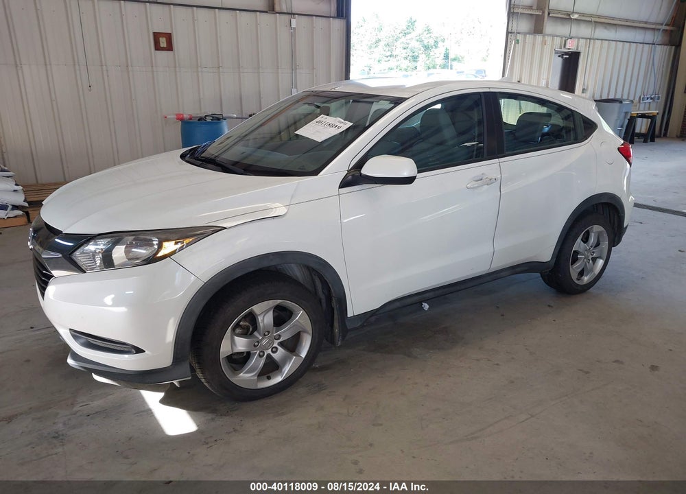 2016 HONDA HR-V LX VIN: 3CZRU6H38GM748655