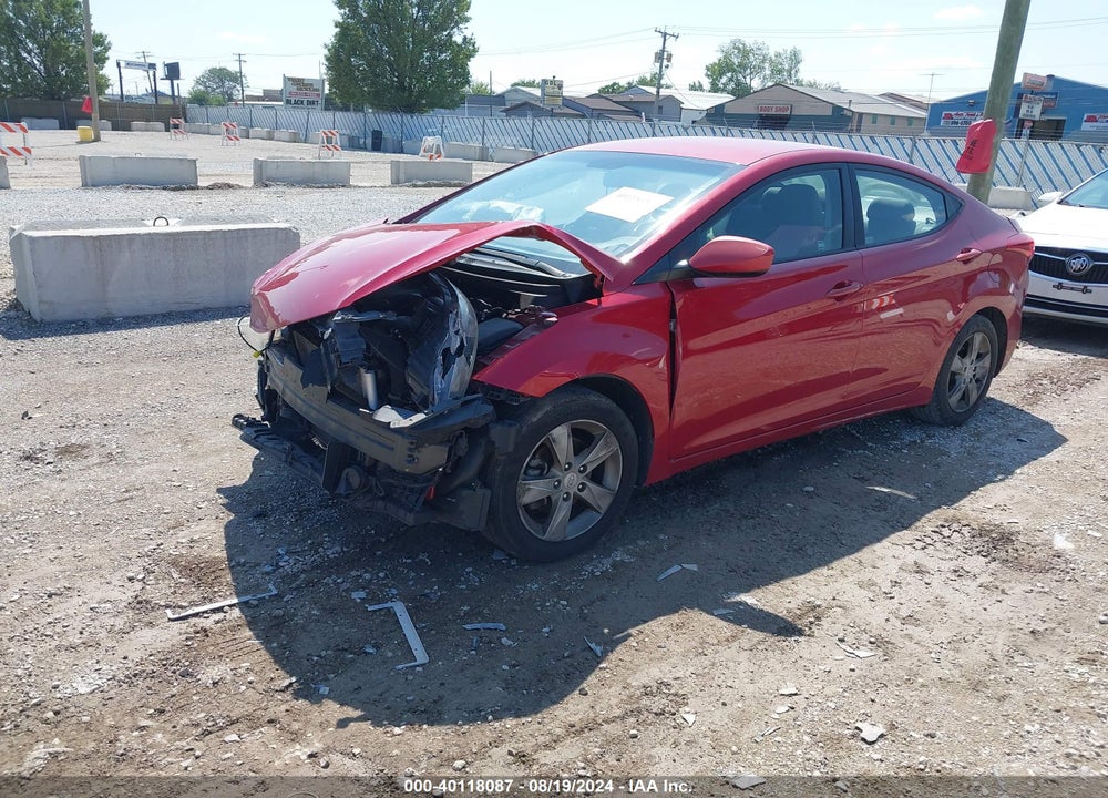 2013 HYUNDAI ELANTRA GLS VIN: KMHDH4AE6DU016841