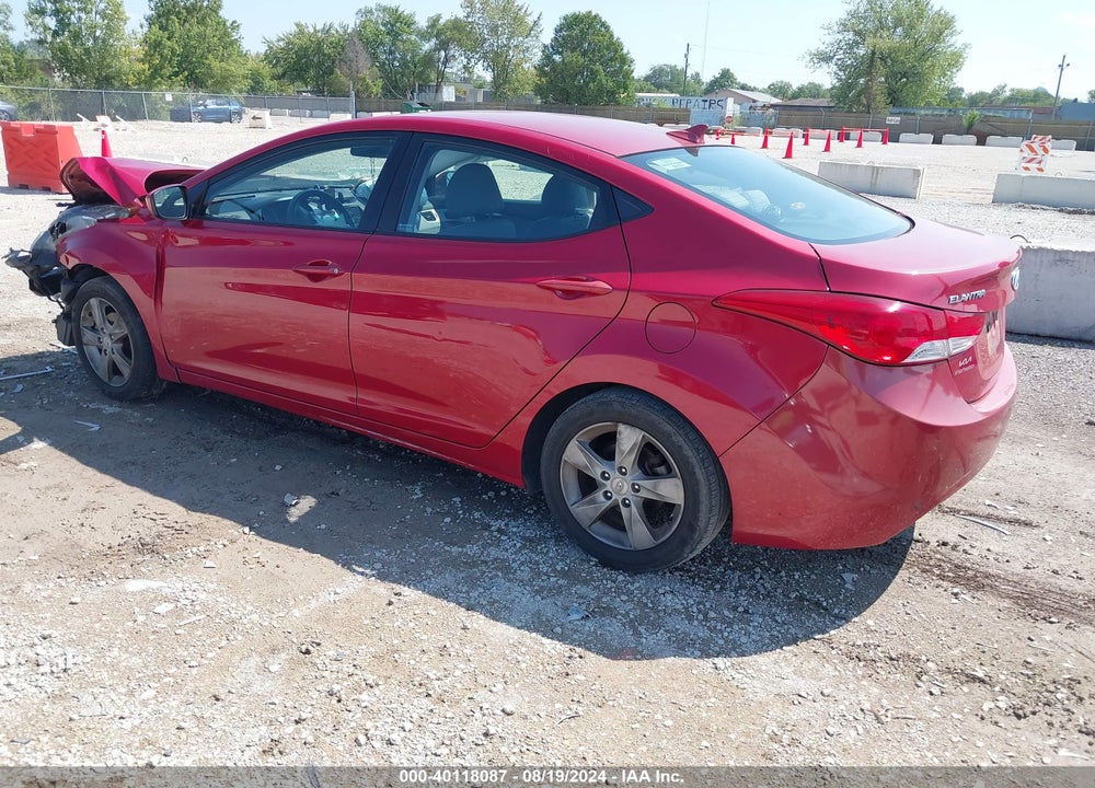 2013 HYUNDAI ELANTRA GLS VIN: KMHDH4AE6DU016841