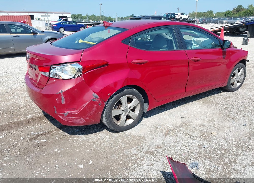 2013 HYUNDAI ELANTRA GLS VIN: KMHDH4AE6DU016841