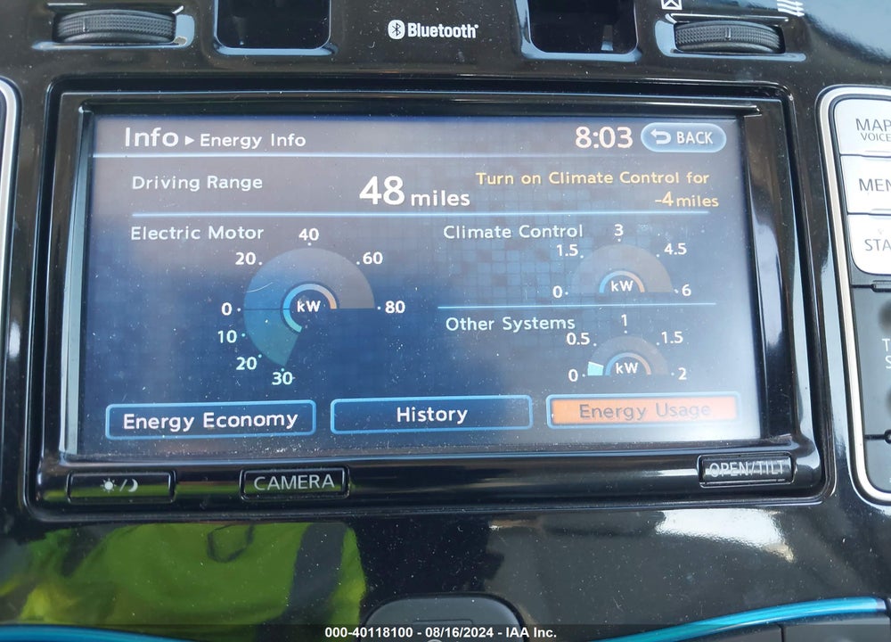 2013 NISSAN LEAF SV VIN: 1N4AZ0CP5DC402433