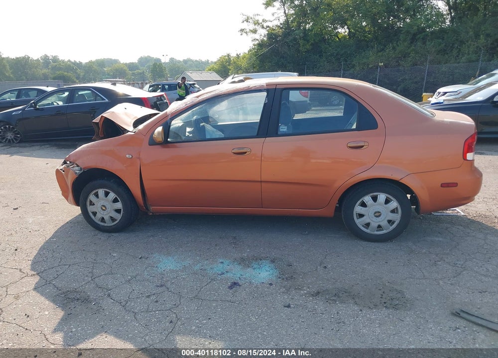 2005 CHEVROLET AVEO LT VIN: KL1TG52675B395112