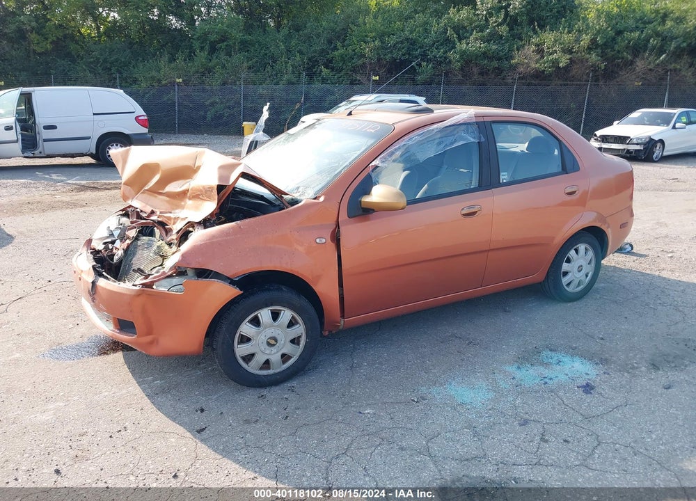2005 CHEVROLET AVEO LT VIN: KL1TG52675B395112