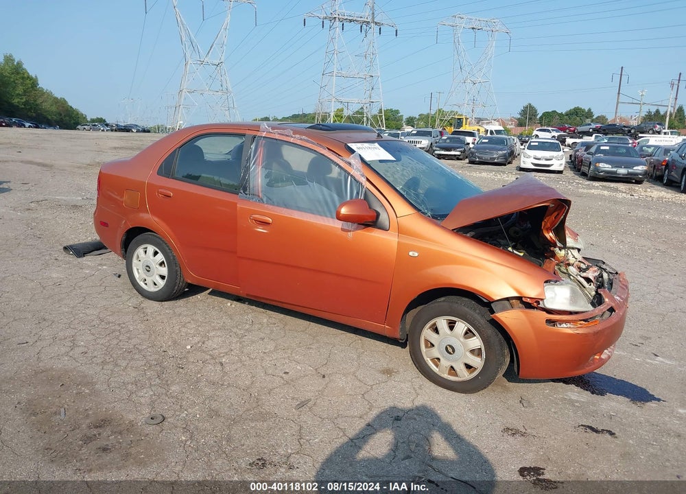 2005 CHEVROLET AVEO LT VIN: KL1TG52675B395112
