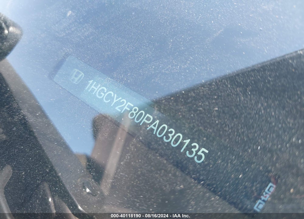 2023 HONDA ACCORD HYBRID TOURING VIN: 1HGCY2F80PA030135