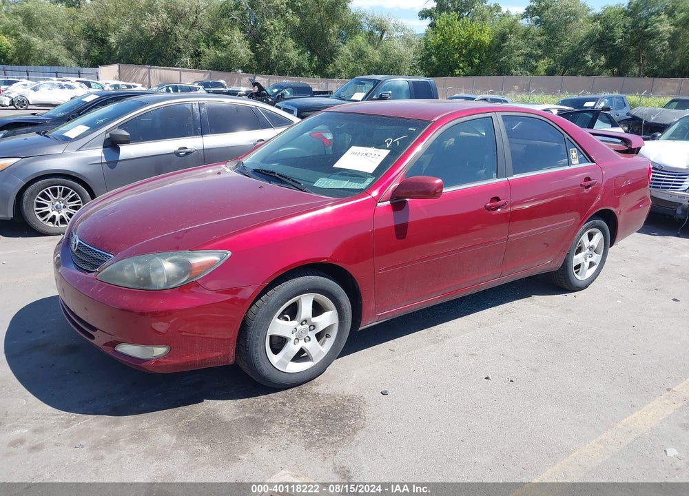 2002 TOYOTA CAMRY SE VIN: JTDBE32K820108198