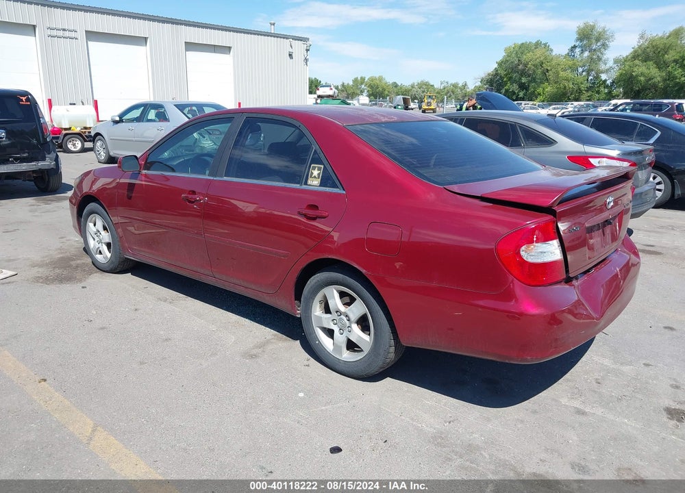 2002 TOYOTA CAMRY SE VIN: JTDBE32K820108198