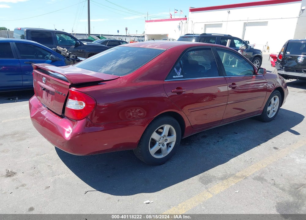 2002 TOYOTA CAMRY SE VIN: JTDBE32K820108198