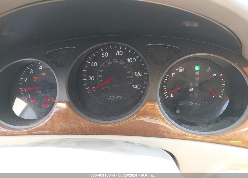 2005 LEXUS ES 330 VIN: JTHBA30G255075103