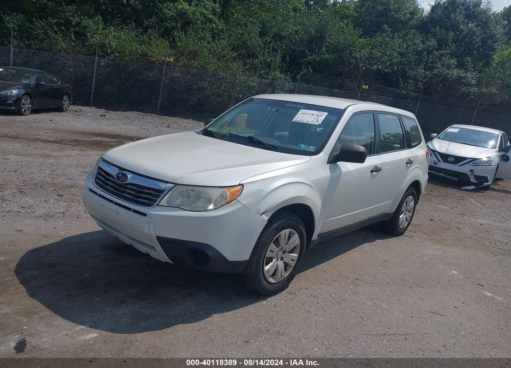 2009 SUBARU FORESTER 2.5X VIN: JF2SH61619G703331