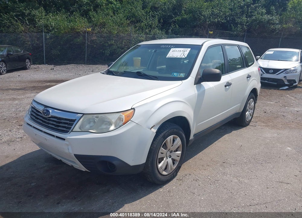 2009 SUBARU FORESTER 2.5X VIN: JF2SH61619G703331