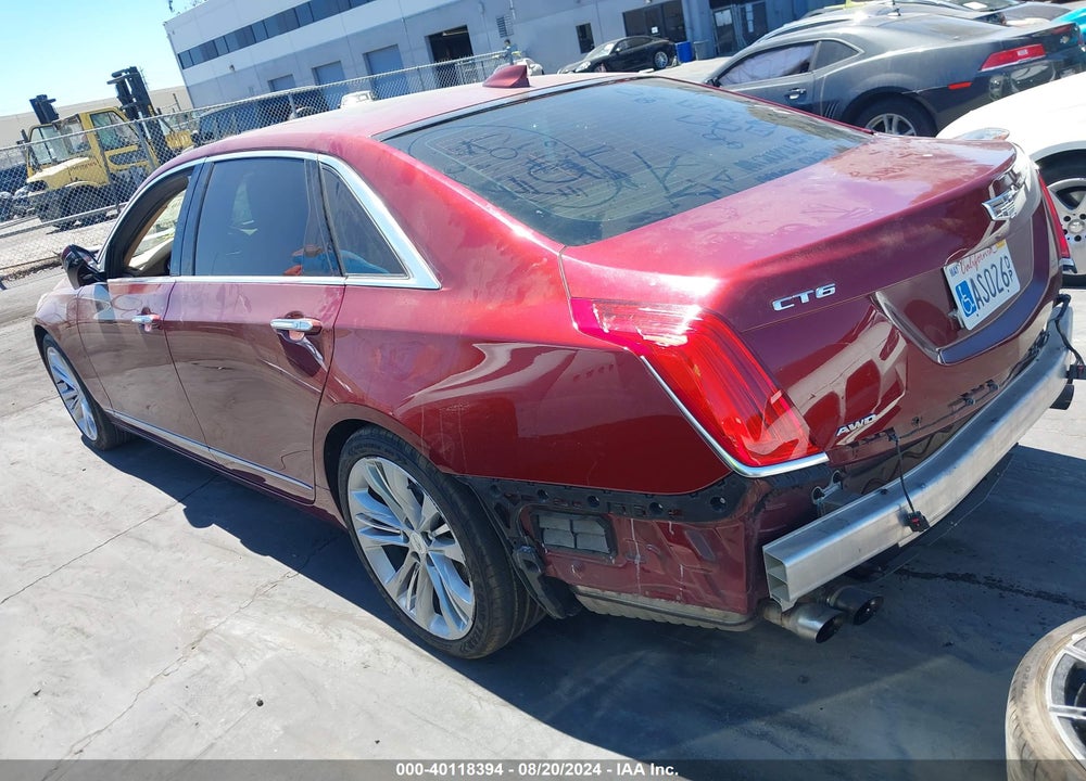 2016 CADILLAC CT6 PLATINUM VIN: 1G6KK5R6XGU163400