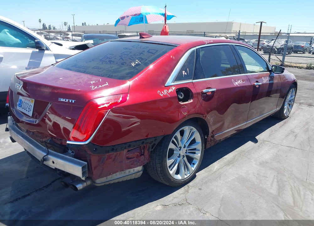 2016 CADILLAC CT6 PLATINUM VIN: 1G6KK5R6XGU163400