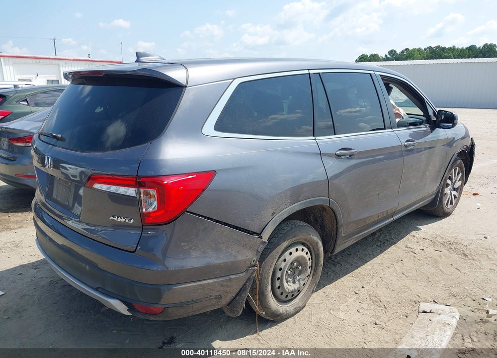 2021 HONDA PILOT AWD EX-L VIN: 5FNYF6H52MB026062