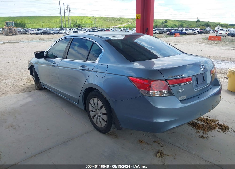 2011 HONDA ACCORD 2.4 LX VIN: 1HGCP2F3XBA107027