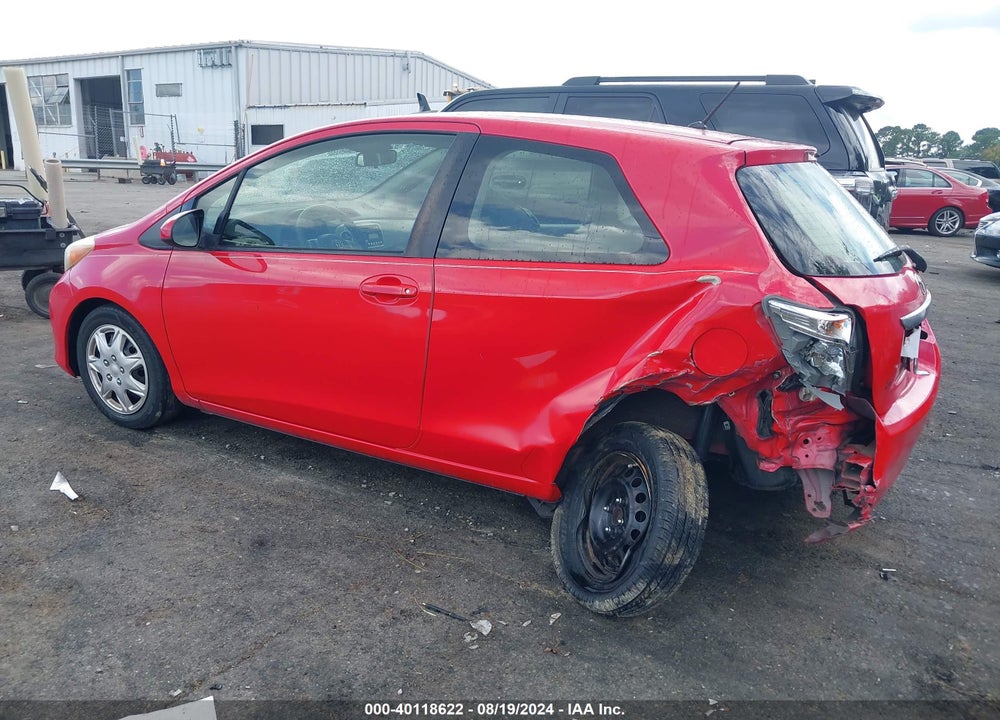 2014 TOYOTA YARIS LE (TMC/CBU PLANT) VIN: JTDJTUD33ED582117