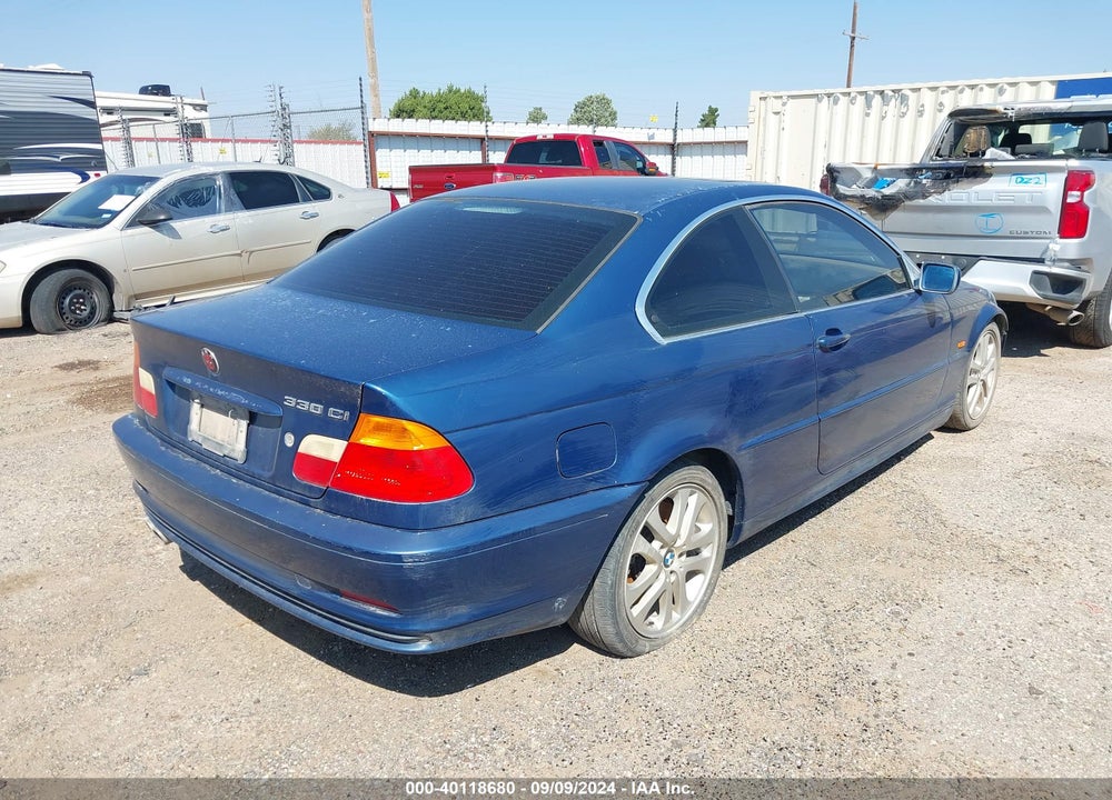 2003 BMW 330CI VIN: WBABN53483PH04125