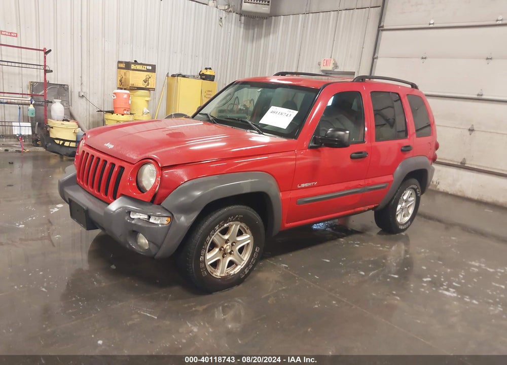 2004 JEEP LIBERTY SPORT VIN: 1J4GL48K54W163551