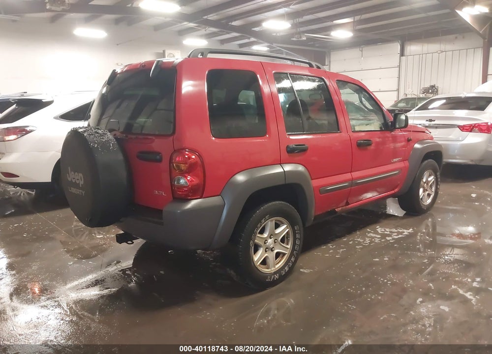 2004 JEEP LIBERTY SPORT VIN: 1J4GL48K54W163551