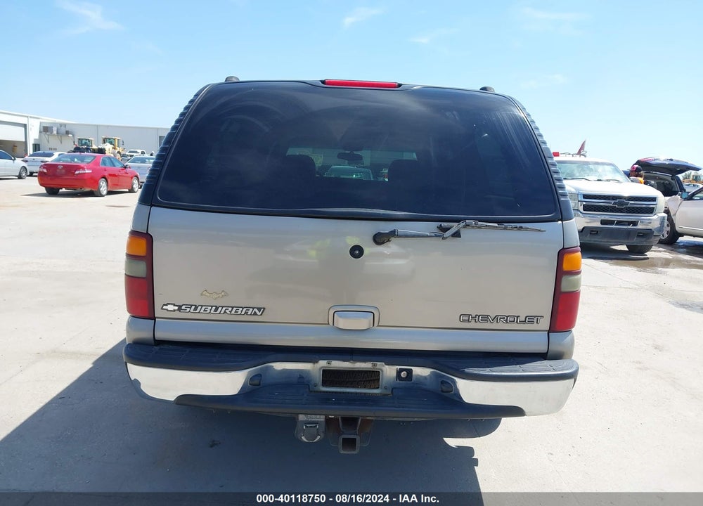 2002 CHEVROLET SUBURBAN 1500 LT VIN: 1GNEC16Z52J235944