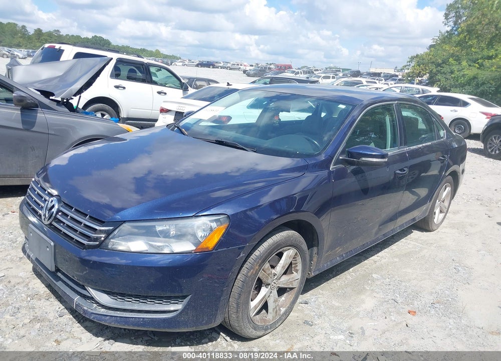 2013 VOLKSWAGEN PASSAT 2.0L TDI SE VIN: 1VWBN7A38DC113594