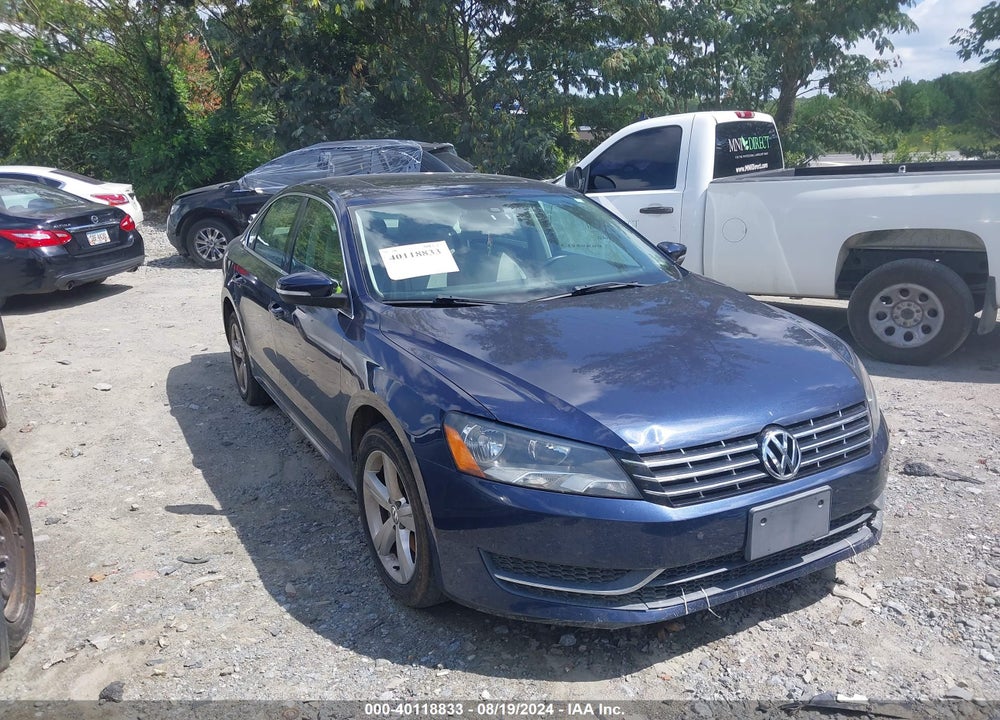 2013 VOLKSWAGEN PASSAT 2.0L TDI SE VIN: 1VWBN7A38DC113594