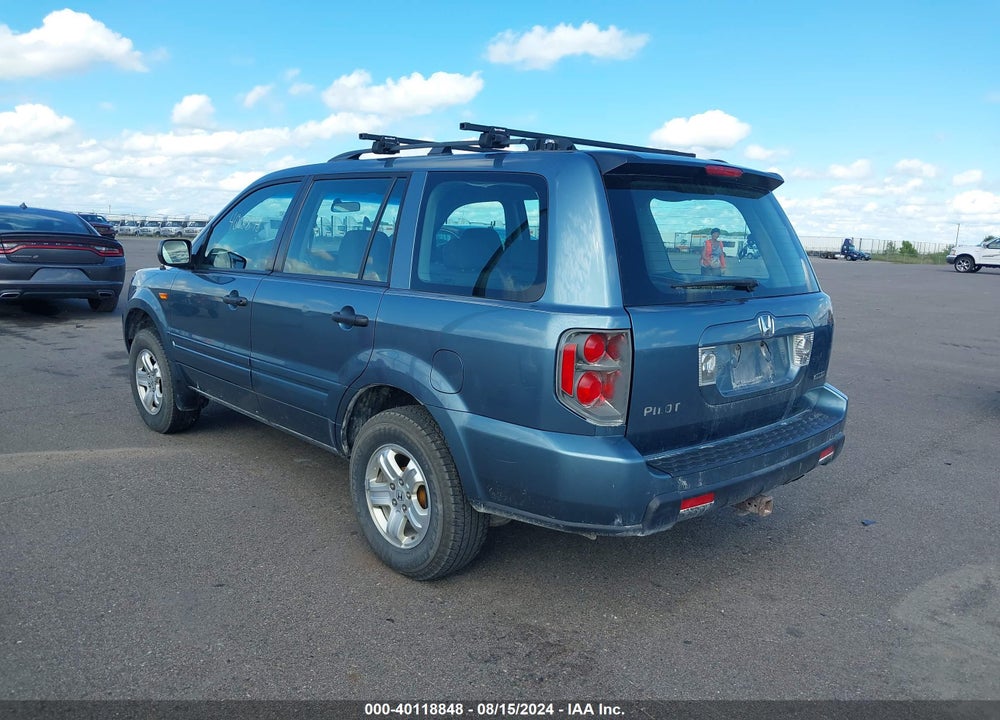 2007 HONDA PILOT LX VIN: 5FNYF18157B012810