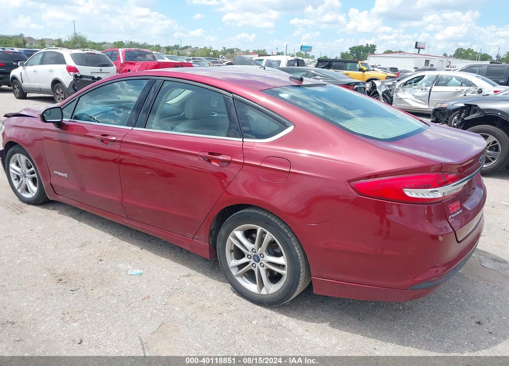 2018 FORD FUSION HYBRID SE VIN: 3FA6P0LU0JR173366