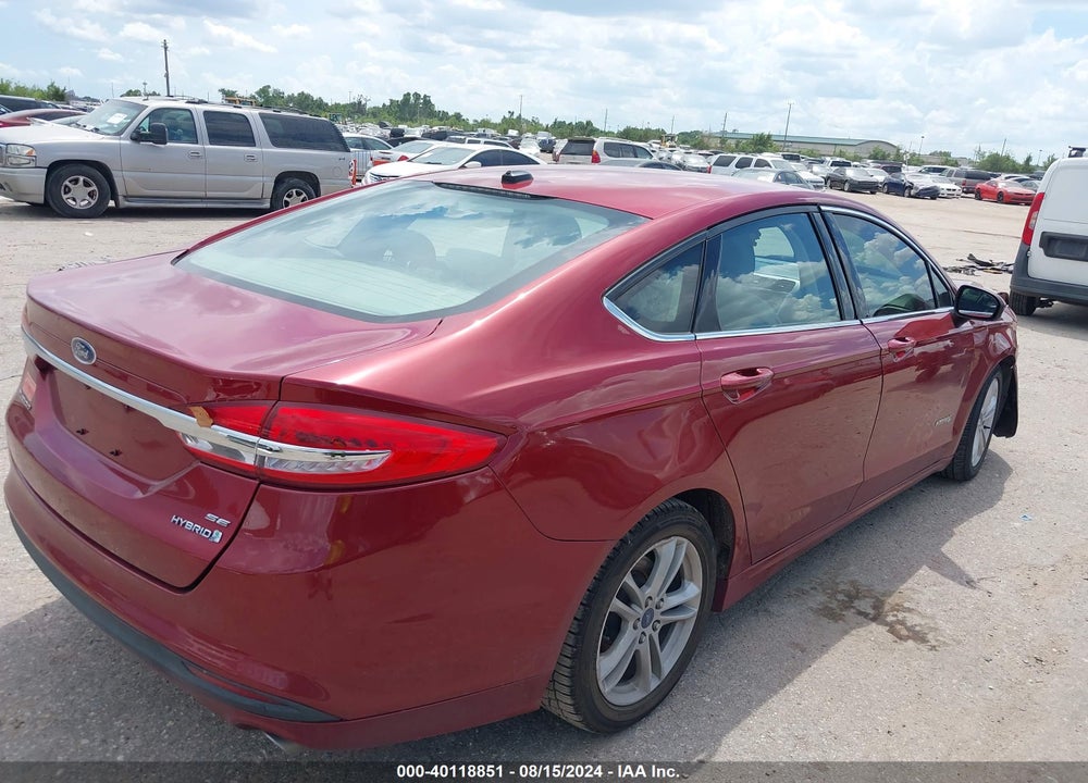 2018 FORD FUSION HYBRID SE VIN: 3FA6P0LU0JR173366