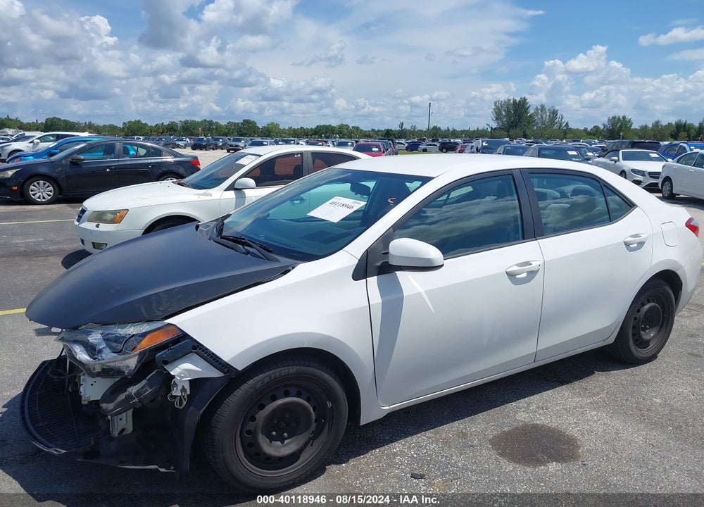 2014 TOYOTA COROLLA LE VIN: 2T1BURHE2EC176613