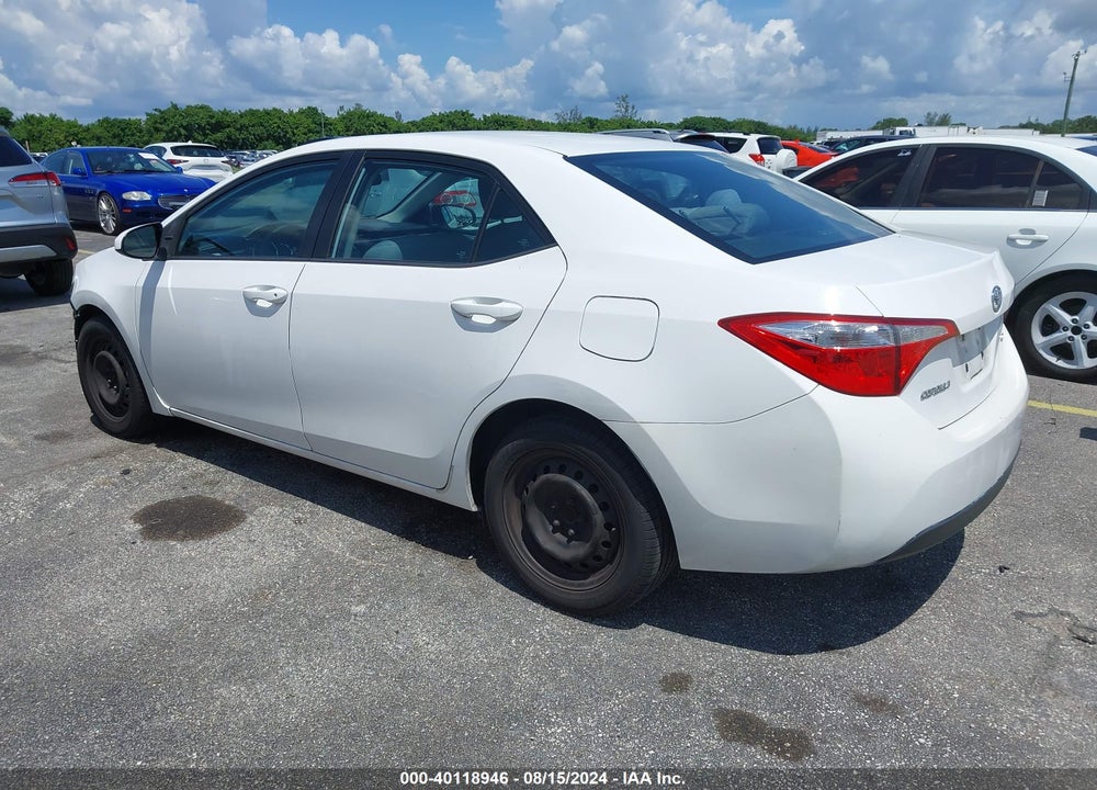 2014 TOYOTA COROLLA LE VIN: 2T1BURHE2EC176613