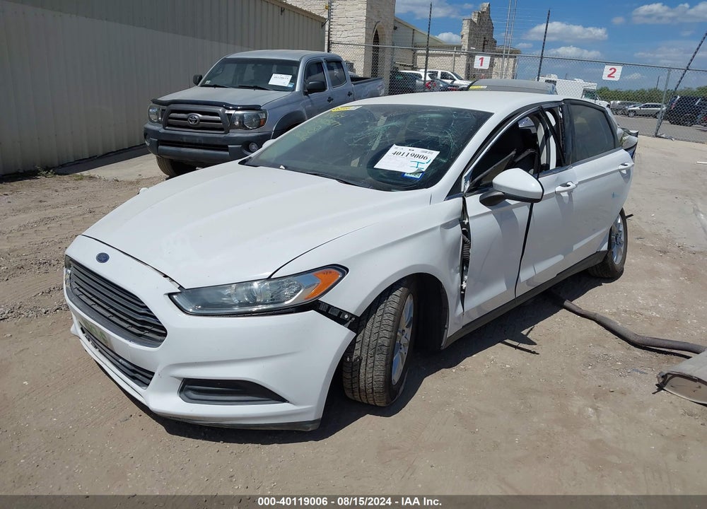 2016 FORD FUSION S VIN: 3FA6P0G79GR262866