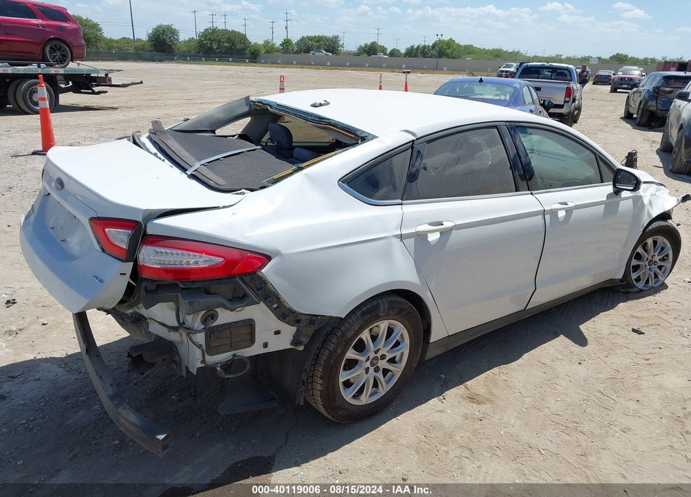 2016 FORD FUSION S VIN: 3FA6P0G79GR262866
