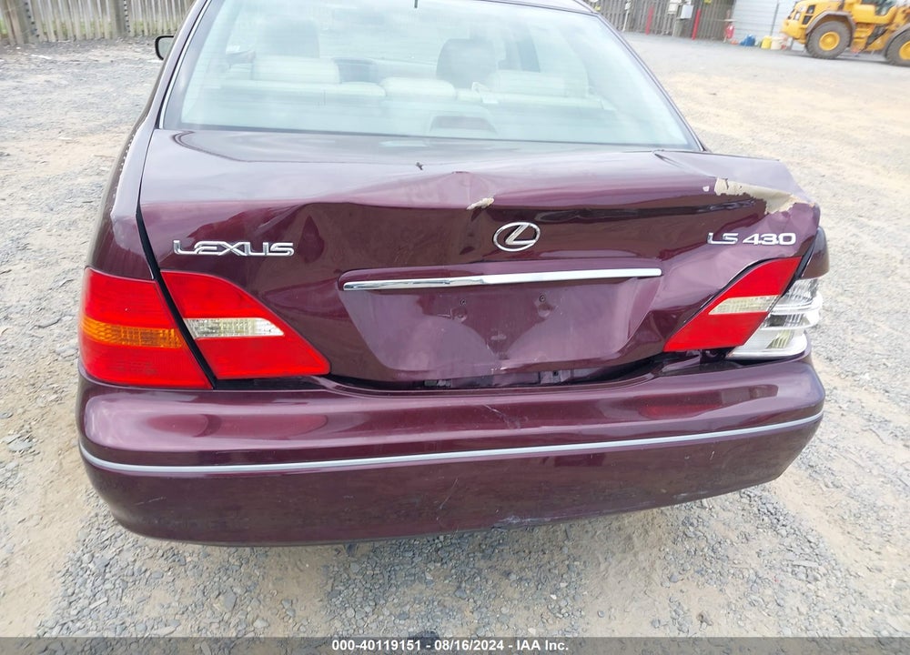 2001 LEXUS LS 430 VIN: JTHBN30F910030212