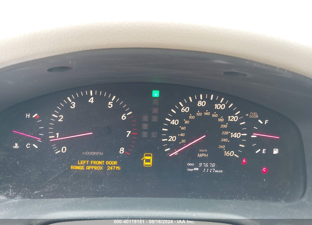 2001 LEXUS LS 430 VIN: JTHBN30F910030212
