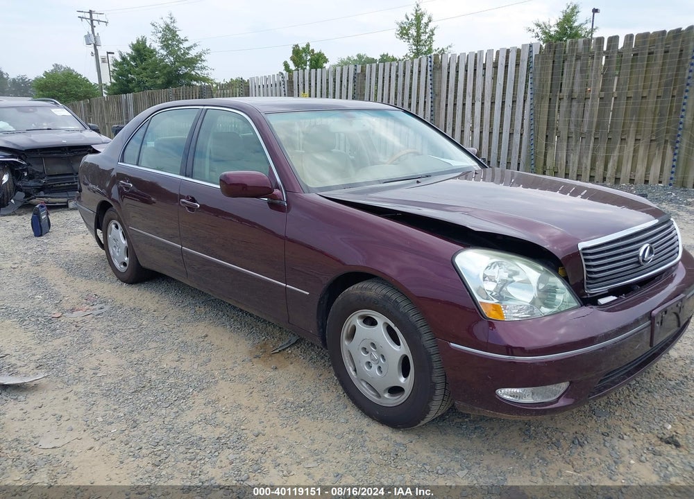 2001 LEXUS LS 430 VIN: JTHBN30F910030212