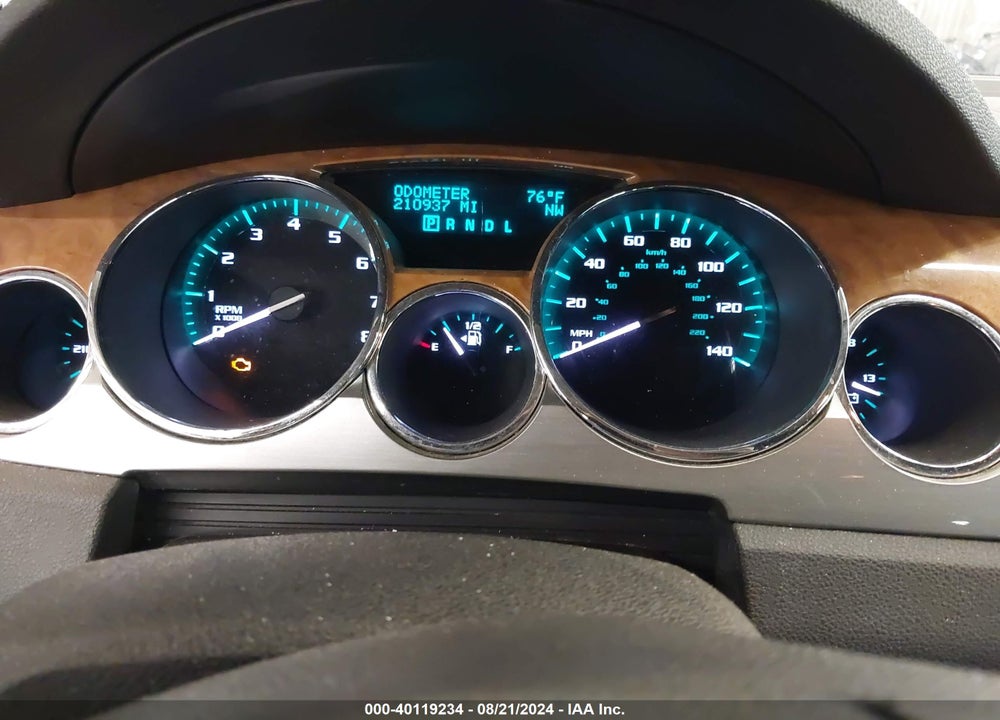 2012 BUICK ENCLAVE LEATHER VIN: 5GAKVCED9CJ116322