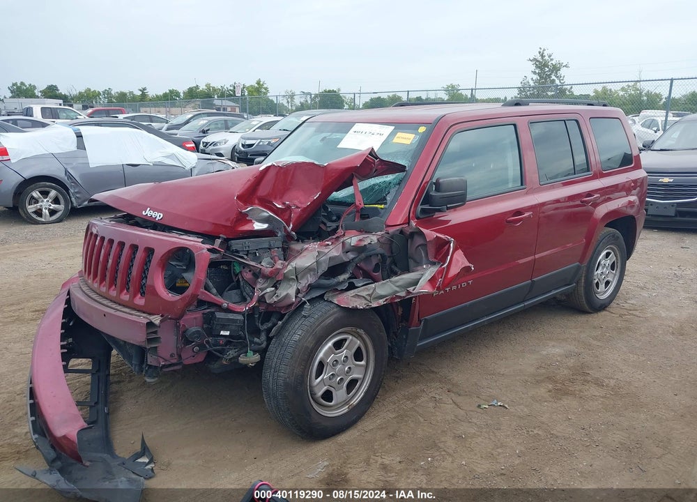 2017 JEEP PATRIOT SPORT FWD VIN: 1C4NJPBAXHD150168