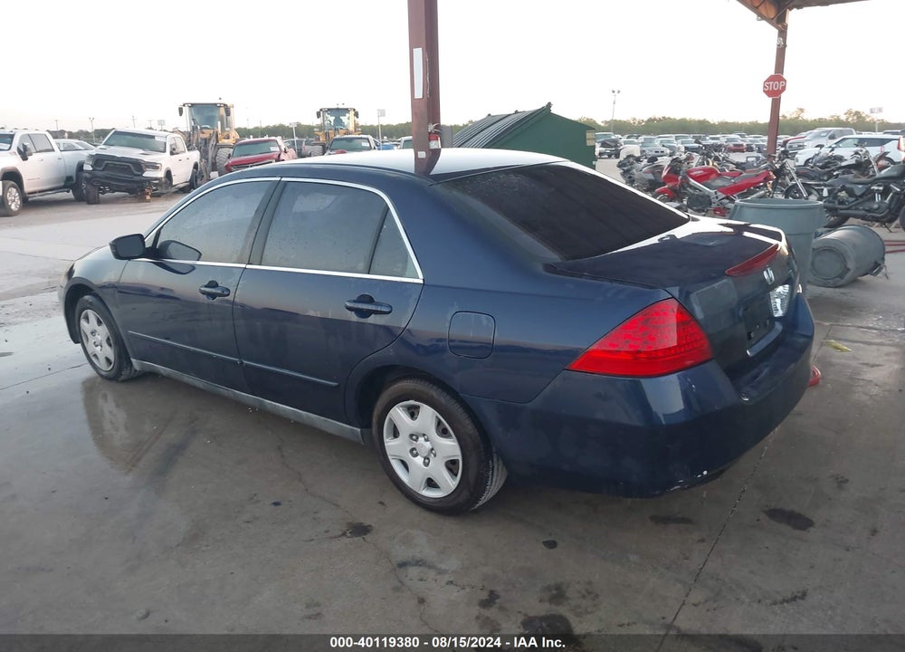 2007 HONDA ACCORD 2.4 LX VIN: 3HGCM56427G704586
