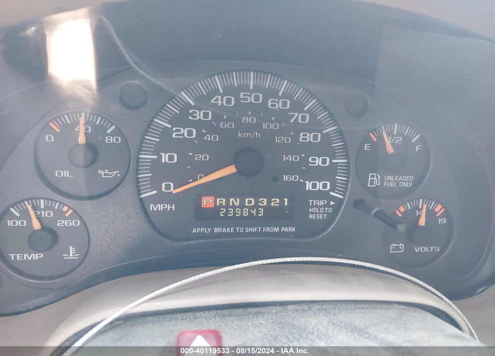 2005 CHEVROLET ASTRO VIN: 1GNDM19X45B101993