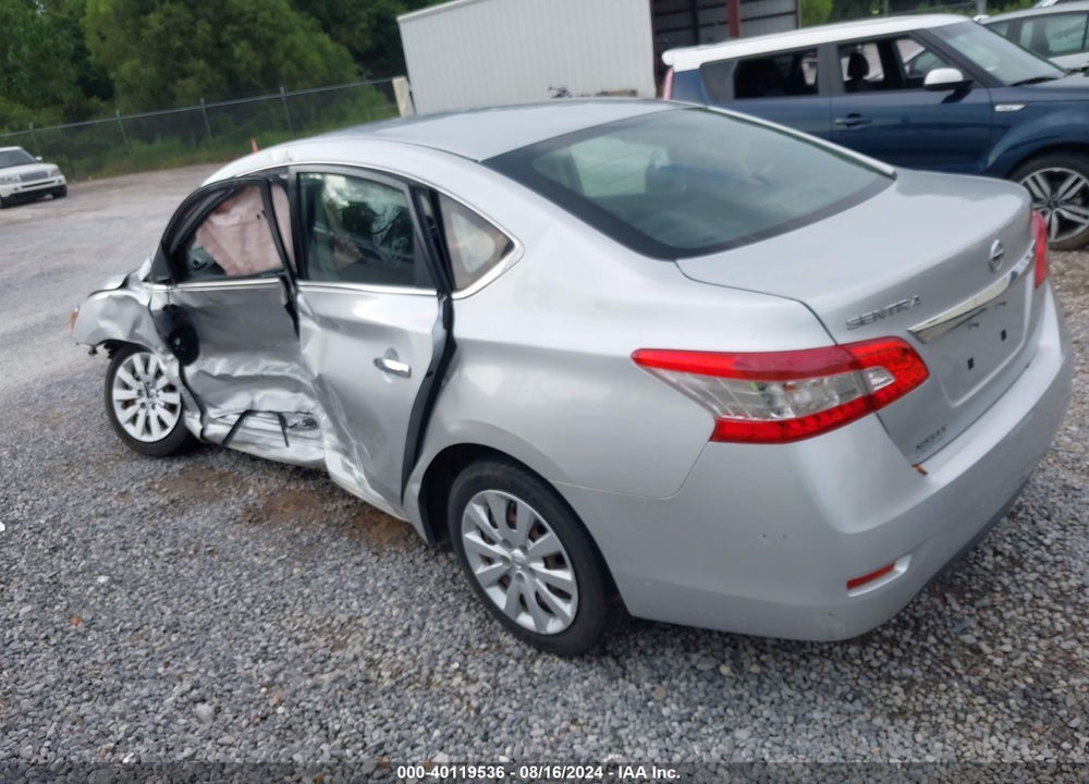 2015 NISSAN SENTRA S VIN: 3N1AB7AP4FY374597