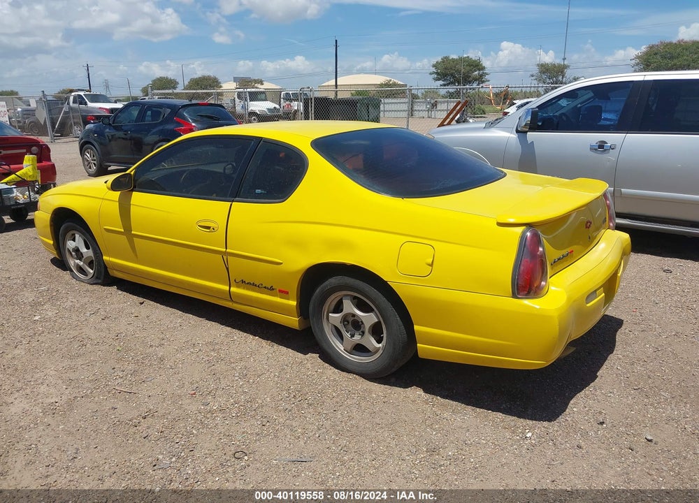 2003 CHEVROLET MONTE CARLO SS VIN: 2G1WX12K539374200