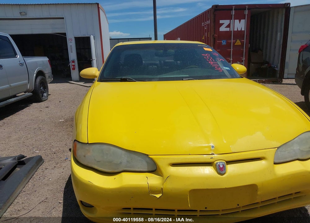 2003 CHEVROLET MONTE CARLO SS VIN: 2G1WX12K539374200