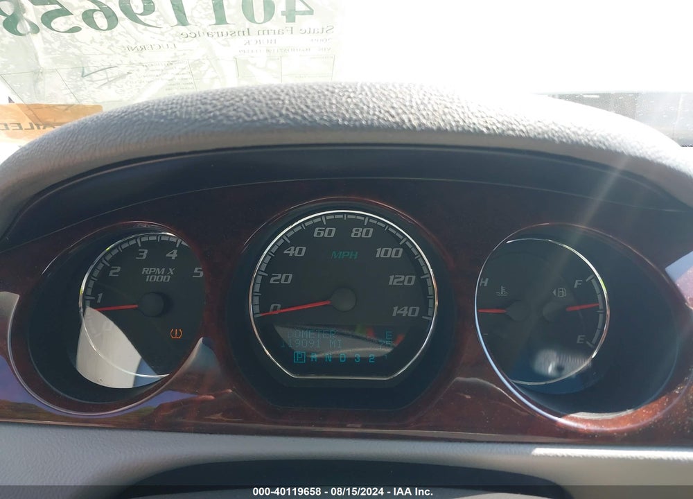2009 BUICK LUCERNE CXL VIN: 1G4HD57119U114349