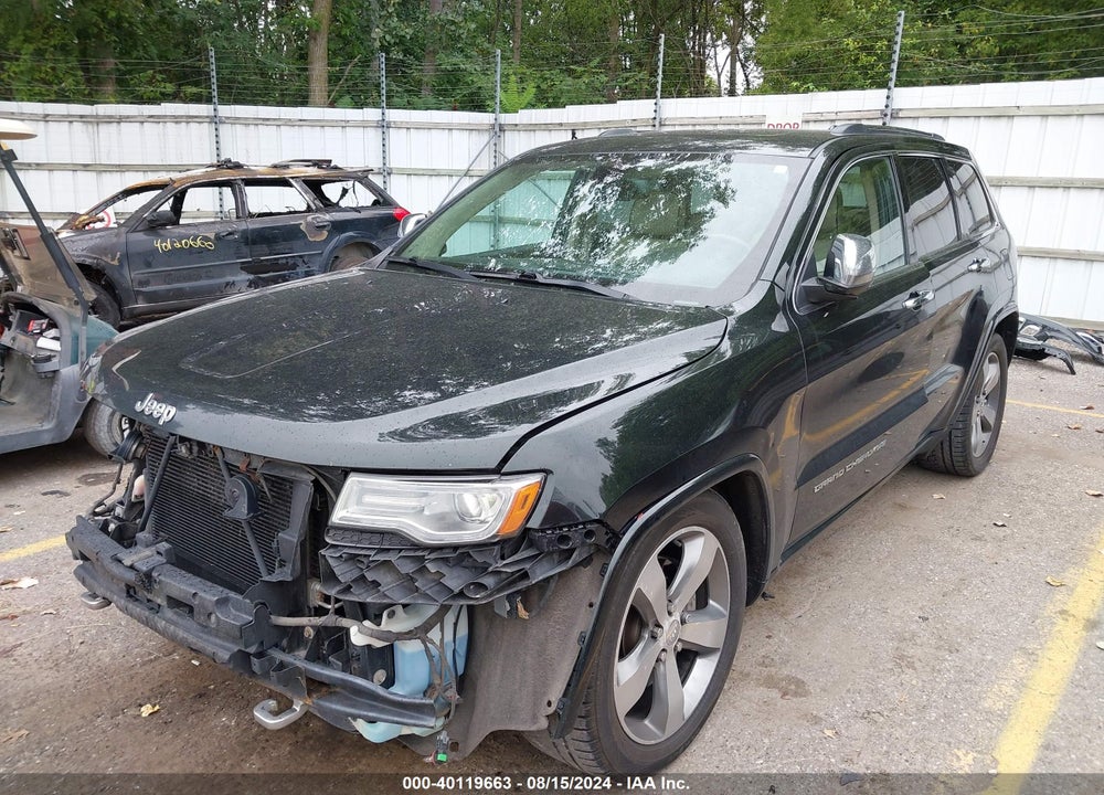 2014 JEEP GRAND CHEROKEE OVERLAND VIN: 1C4RJFCT0EC186643