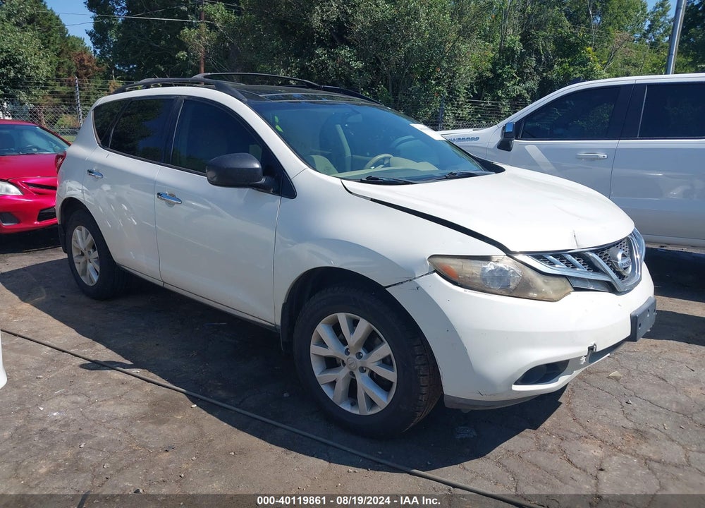 2012 NISSAN MURANO SV VIN: JN8AZ1MW3CW202562