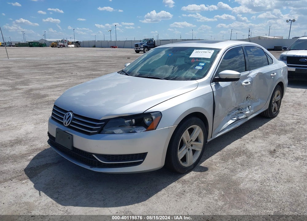 2012 VOLKSWAGEN PASSAT SE W/SUNROOF VIN: 1VWBH7A33CC106185