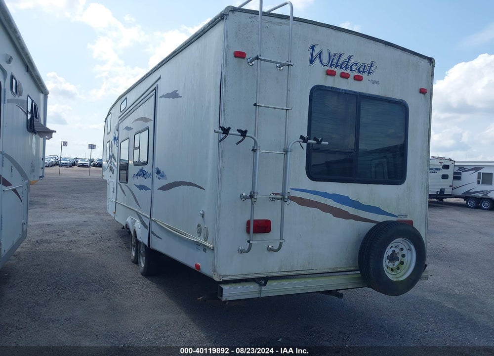 2007 WILDCAT TRAVEL TRAILER VIN: 4X4FWCH277V015960